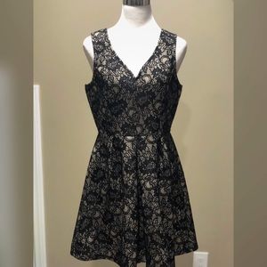 Lace-lined dress
